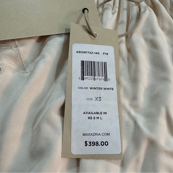 Max Azria Women Cream Lace Wing Mini Dress Gown Sz XS Elastic Stretch Waist NWT - Picture 11 of 15